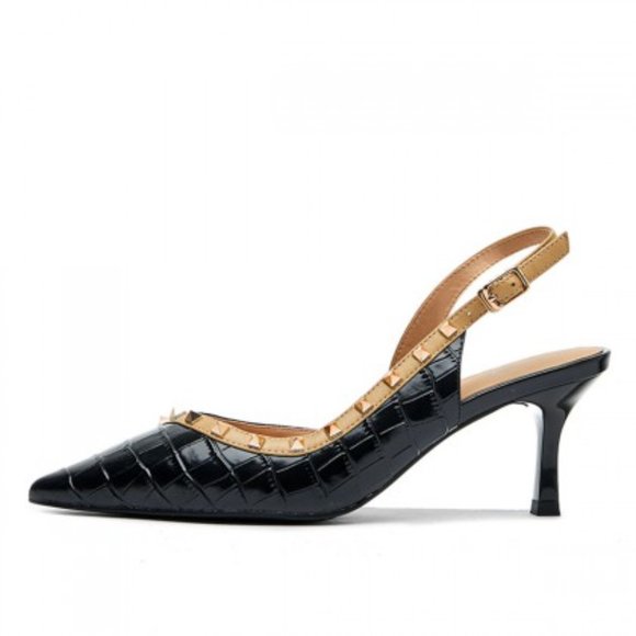 Studded high heel sandals - Picture 3 of 4